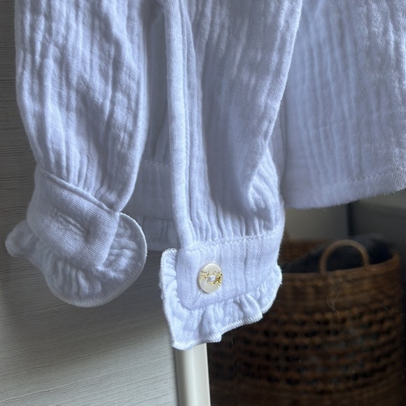 NWOT French Atelier Seven August Button Blouse - Picture 6 of 6